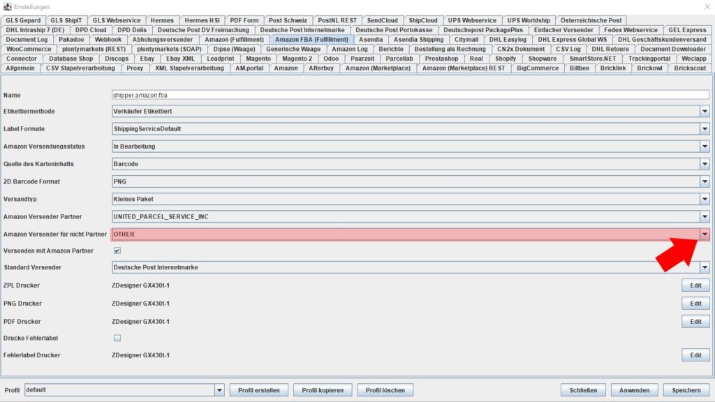AmazonFBA versender für nichtpartner