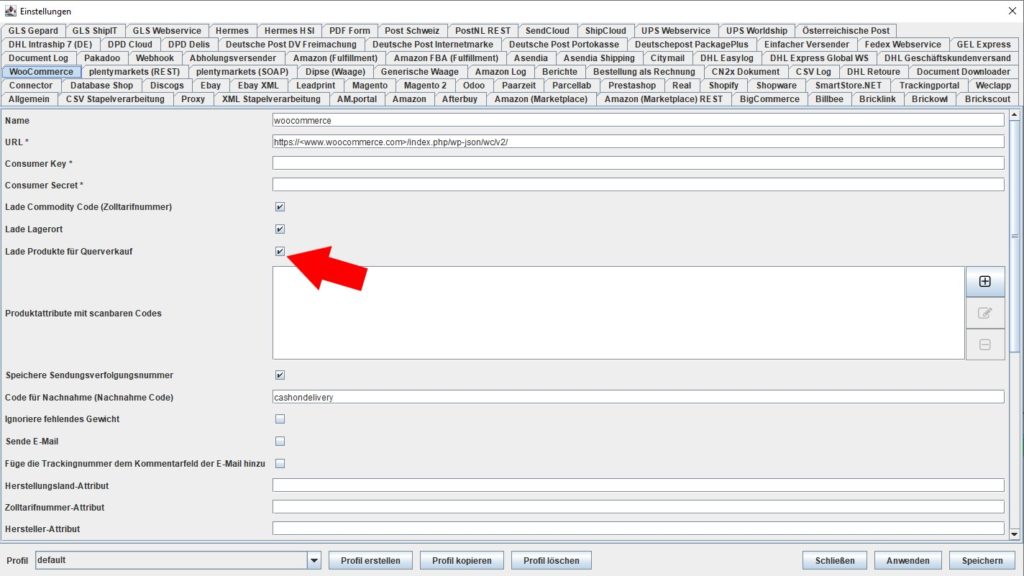 WooCommerce lade produkte für querverkauf