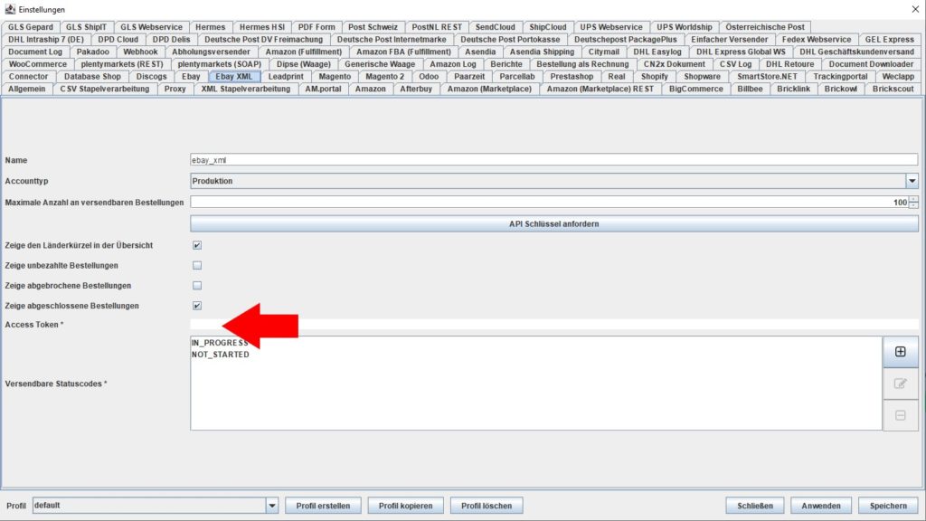 EbayXML Access token