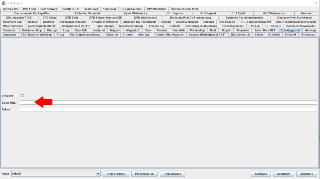 Tracking basis url